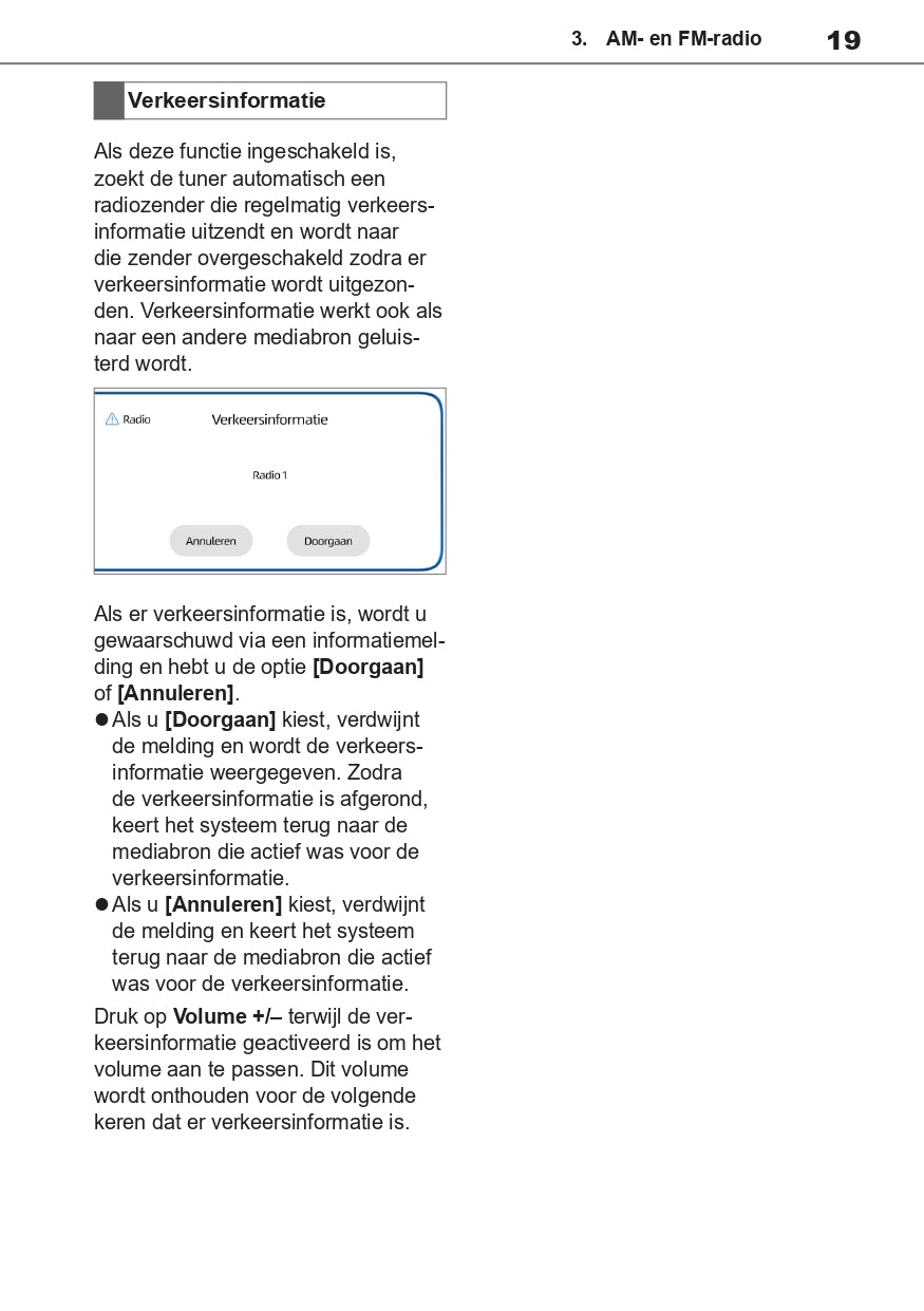 Toyota TAS500 Infotainment Manual | Dutch