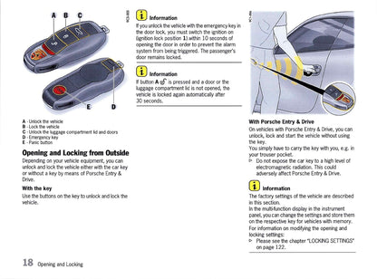 2012 Porsche 911 Carrera Owner's Manual | English