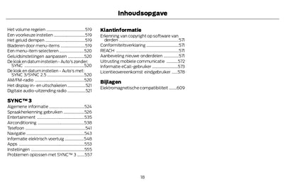 2022-2024 Ford Kuga Vignale Owner's Manual | Dutch