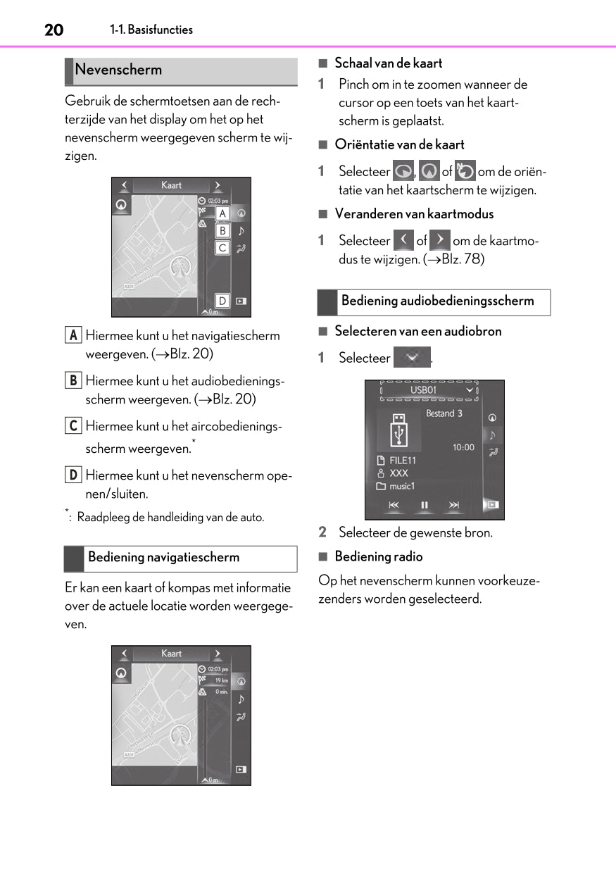 2020-2023 Lexus UX 300e Infotainment Manual | Dutch