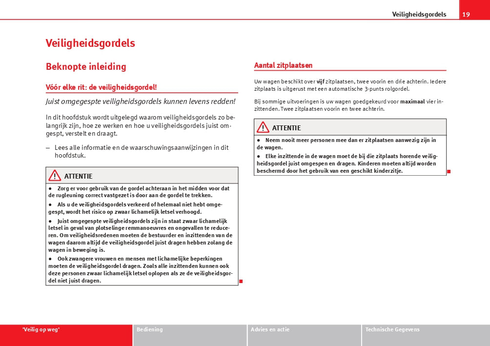 2012-2013 Seat Ibiza ST Owner's Manual | Dutch