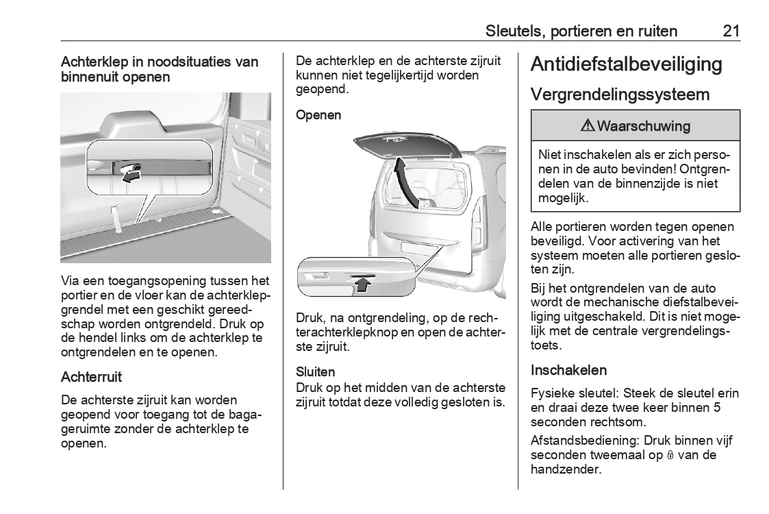 2023 Opel Combo Owner's Manual | Dutch