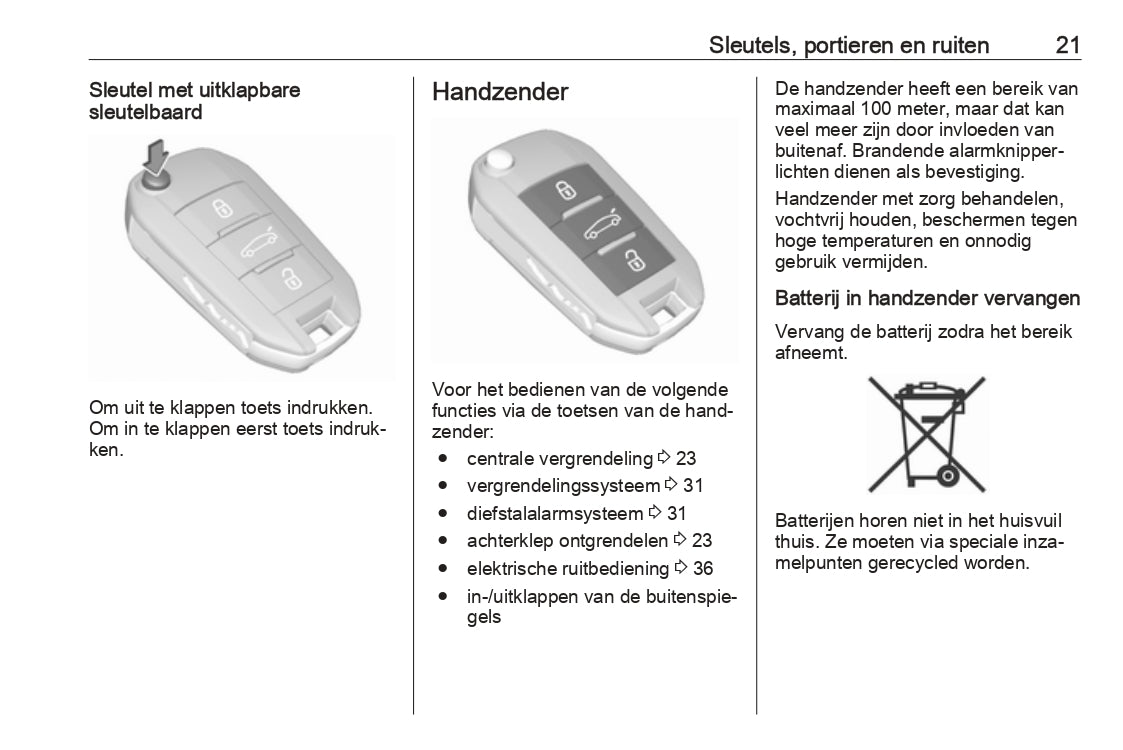 2019 Opel Crossland X Owner's Manual | Dutch