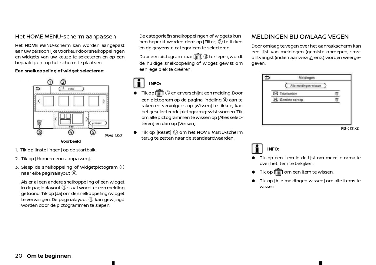 2021-2024 Nissan Qashqai Infotainment Manual | Dutch