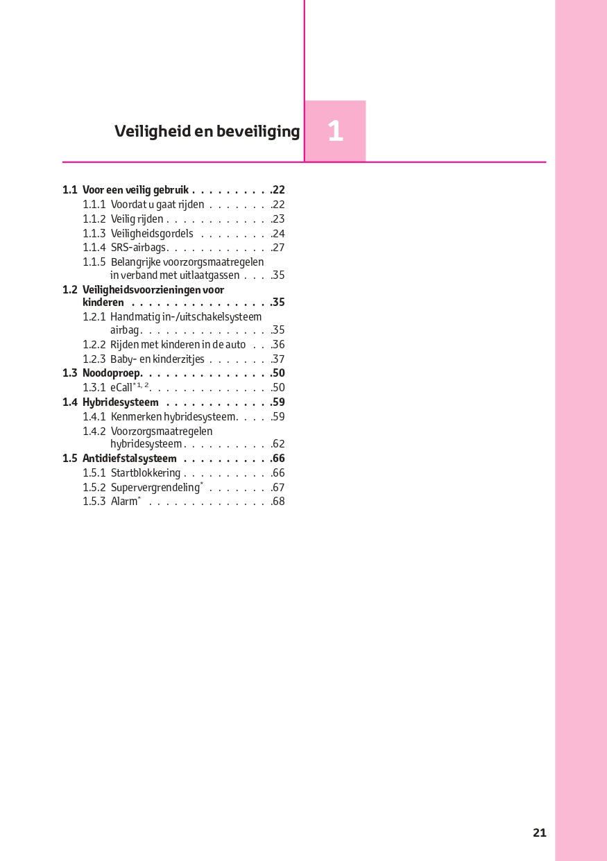 2022-2023 Toyota Yaris Cross Hybrid Bedienungsanleitung | Niederländisch