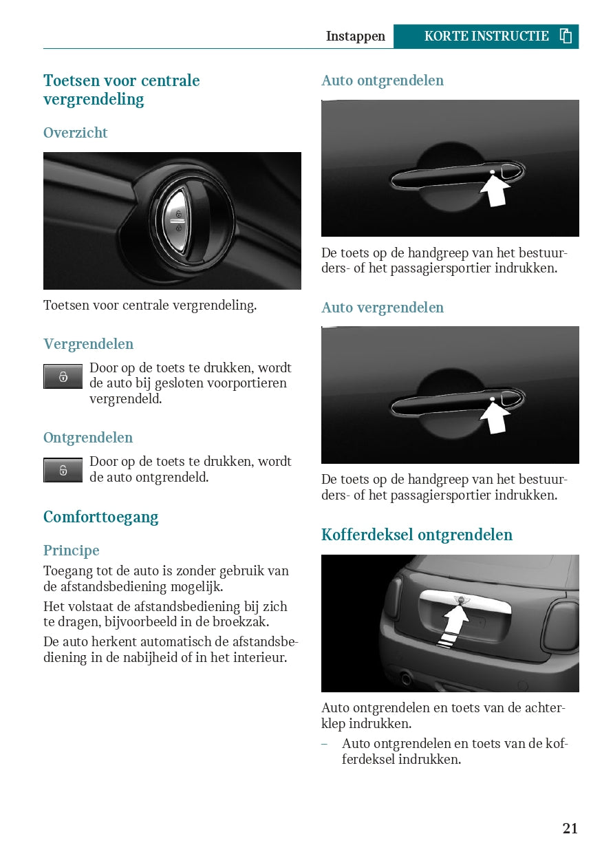 2019 Mini Cabrio Owner's Manual | Dutch
