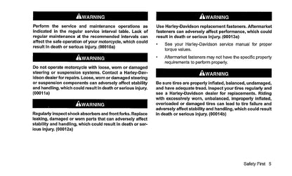 2013 Harley-Davidson Trike Owner's Manual | English