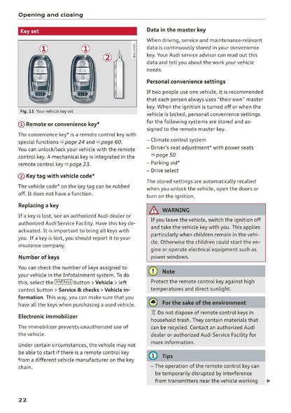 2020 Audi R8 Owner's Manual | English