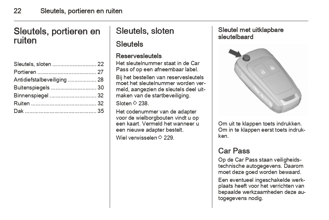 2015 Opel Corsa Owner's Manual | Dutch