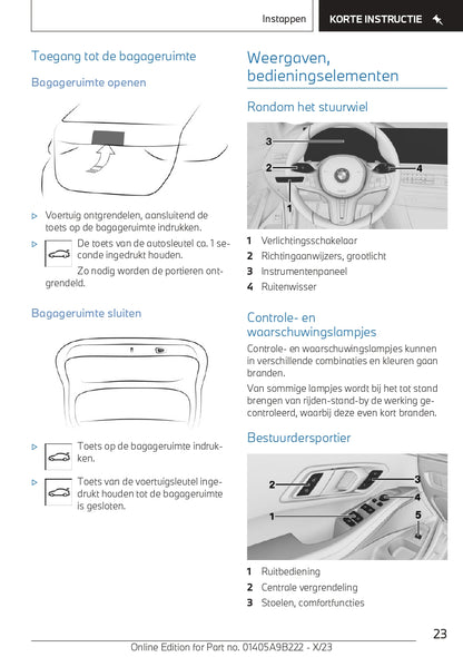 2023-2024 BMW M3 Touring Owner's Manual | Dutch