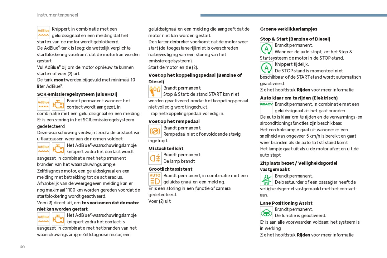 2024 Citroën C4/C4 X/ë-C4/ë-C4 X Owner's Manual | Dutch