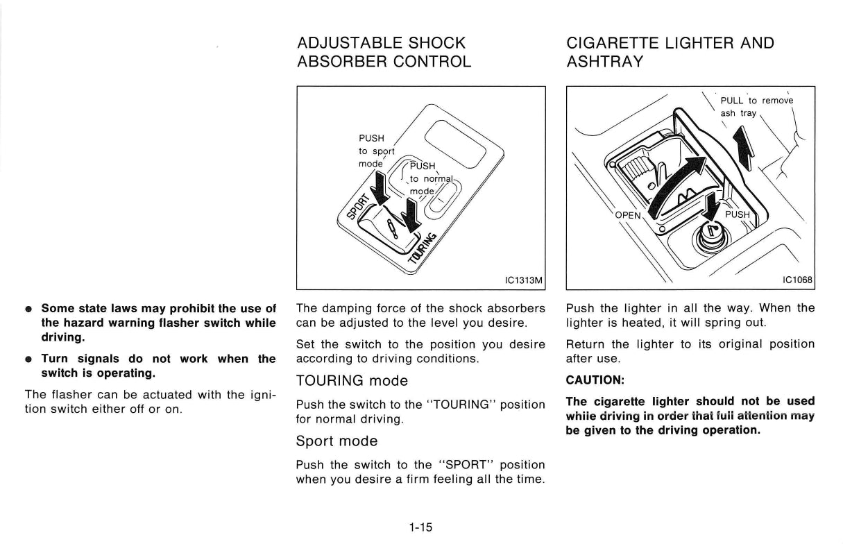 1995 Nissan 300ZX Owner's Manual | English