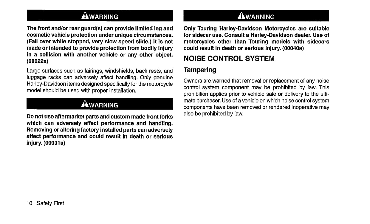 2007 Harley-Davidson Sportster Owner's Manual | English