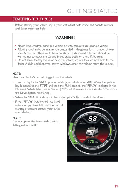 2014 Fiat 500e Owner's Manual | English