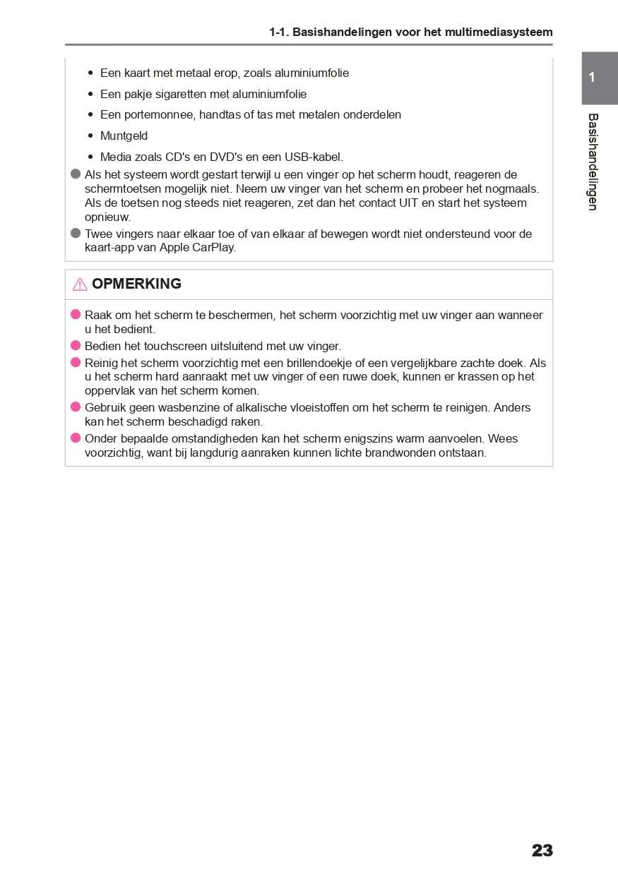 2024 Toyota Aygo X Infotainment Manual | Dutch