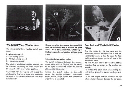 1983 Porsche 911 Turbo Bedienungsanleitung | Englisch