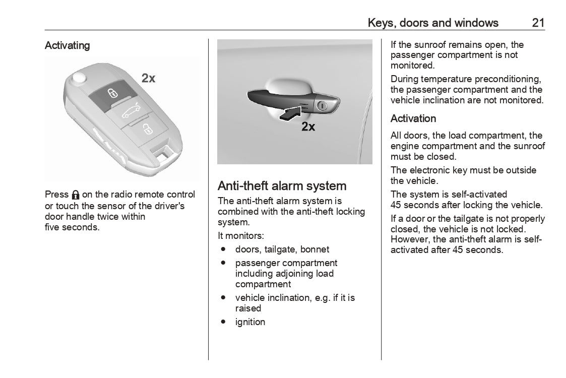 2022-2023 Opel Astra Owner's Manual | English