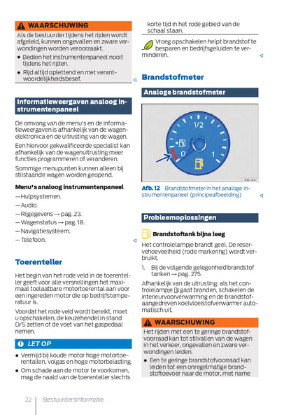 2021-2023 Ford Tourneo Connect Owner's Manual | Dutch