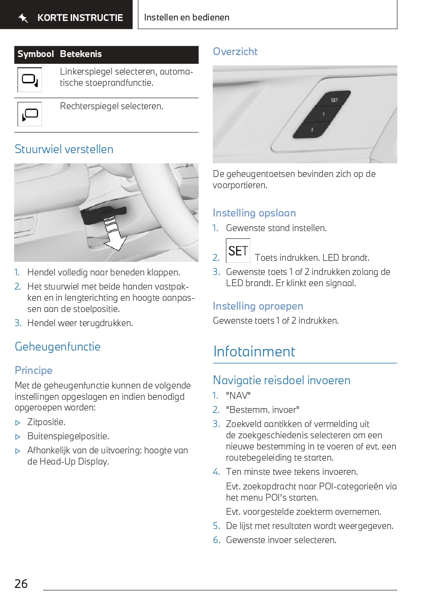 2022-2023 BMW X1 Owner's Manual | Dutch