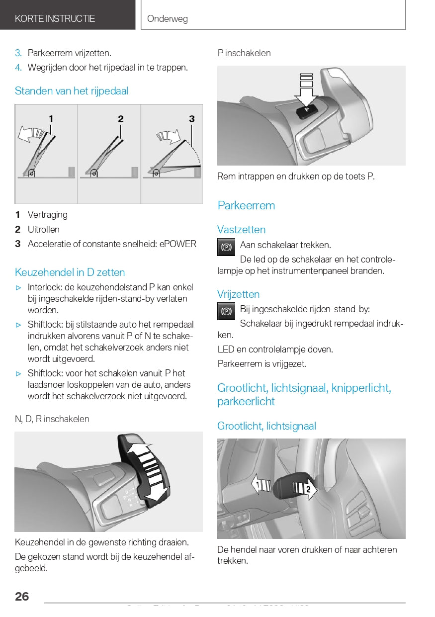 2021 BMW i3 Owner's Manual | Dutch