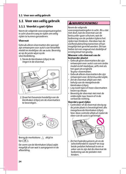 2024 Toyota C-HR Hybrid Owner's Manual | Dutch