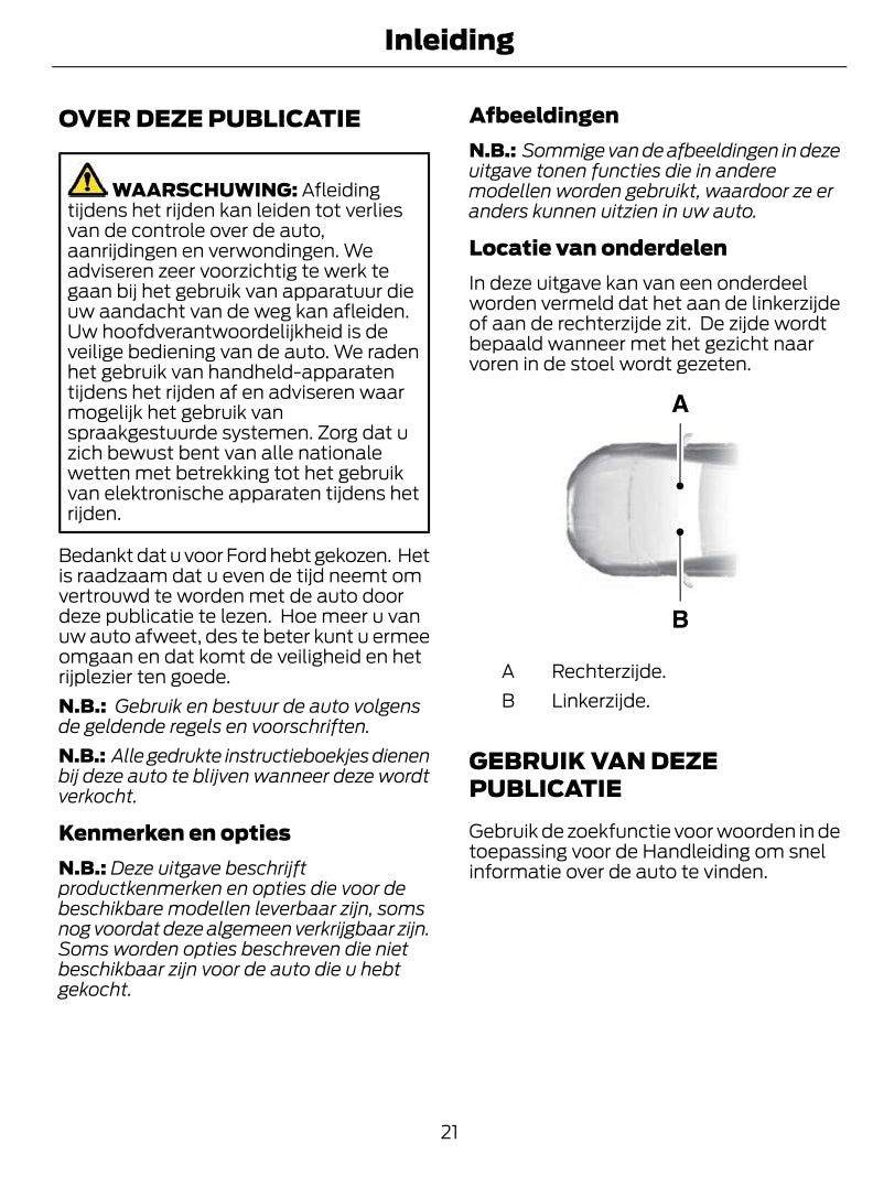 2022-2023 Ford Transit Owner's Manual | Dutch