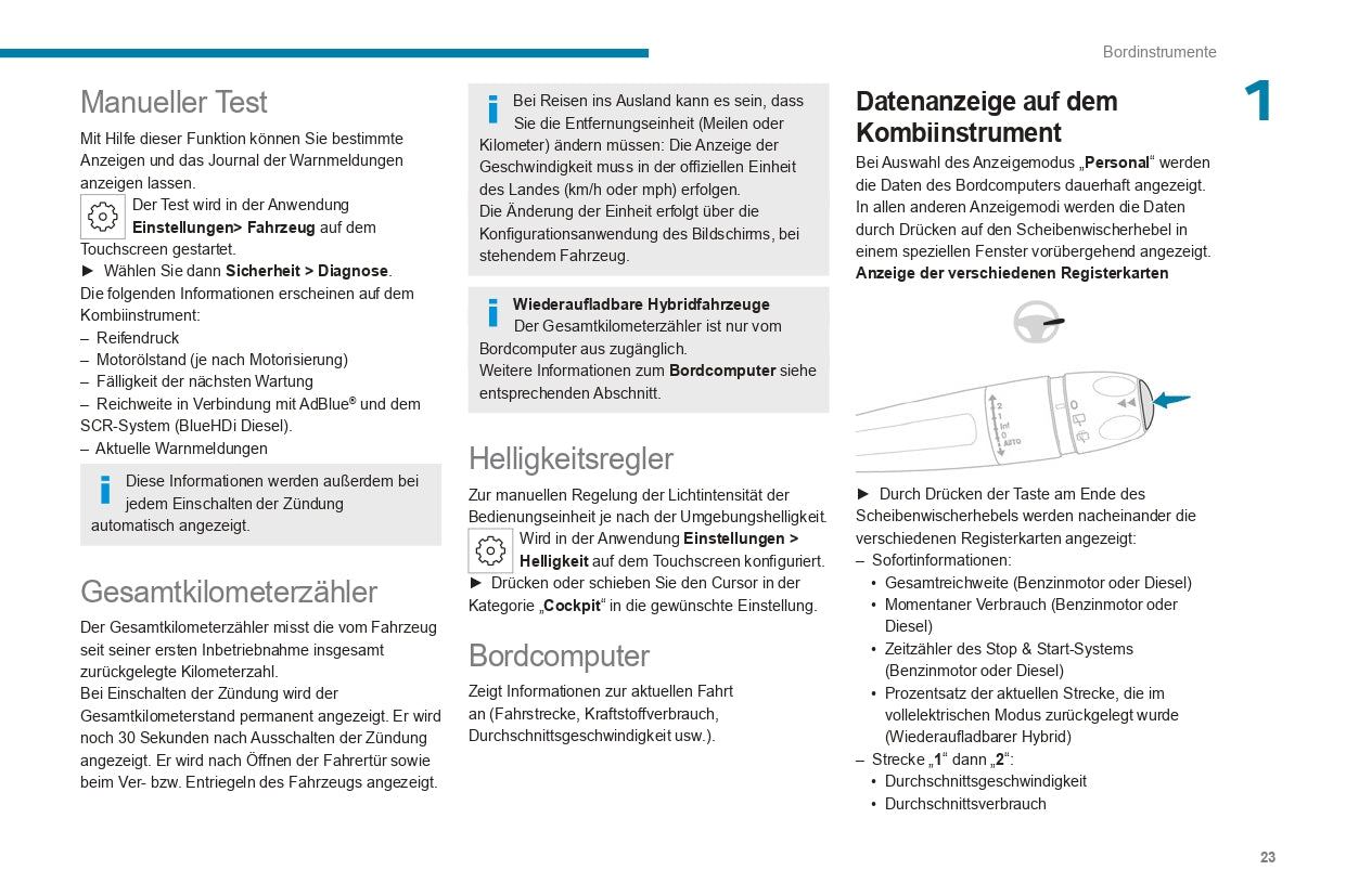 2023-2024 Peugeot 508 / 508SW Bedienungsanleitung | Deutsch