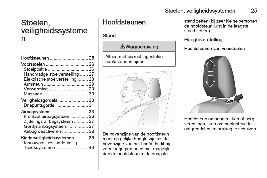 2023-2024 Opel Corsa/Corsa-e Owner's Manual | Dutch