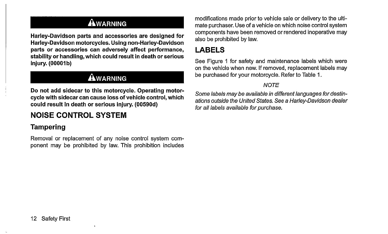 2015 Harley-Davidson Dyna Owner's Manual | English