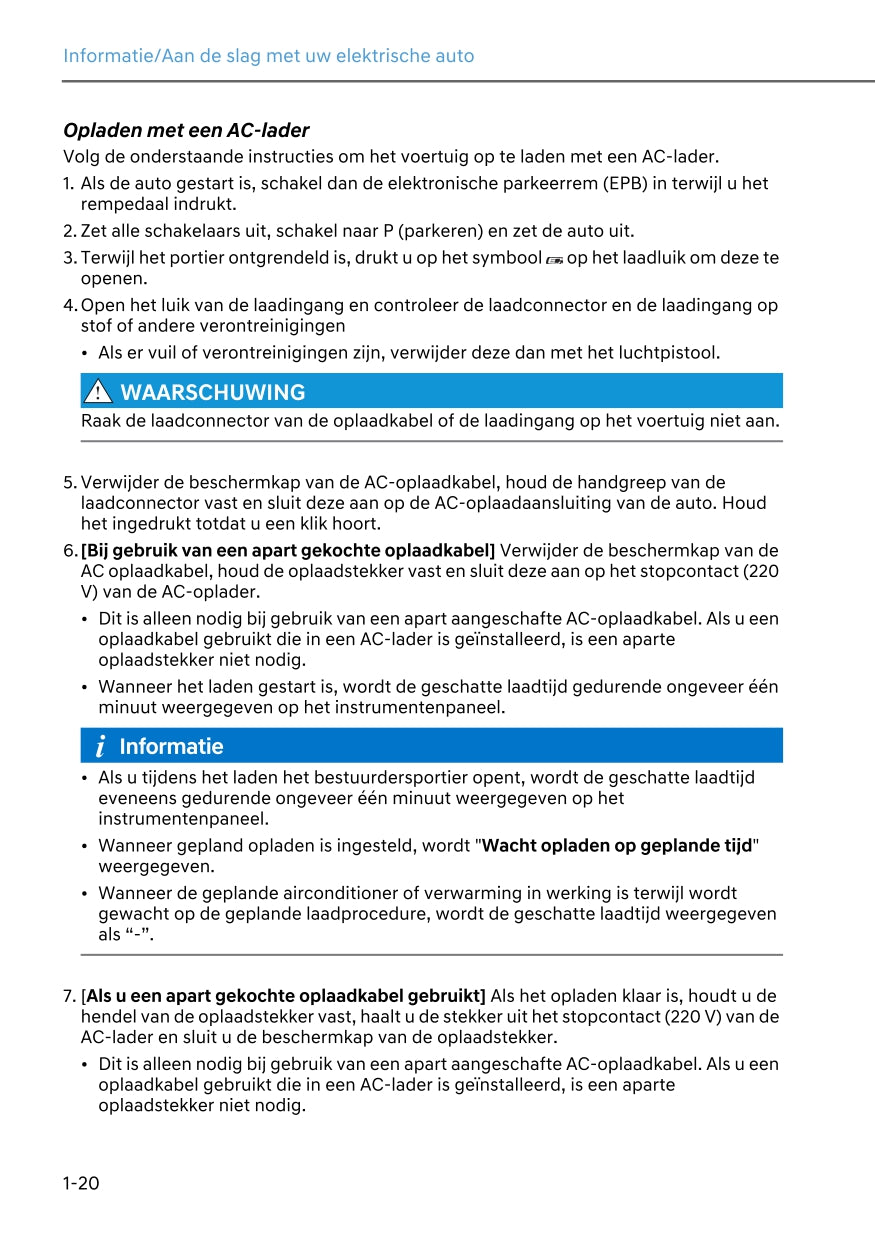 2024 Hyundai Kona Electric Owner's Manual | Dutch