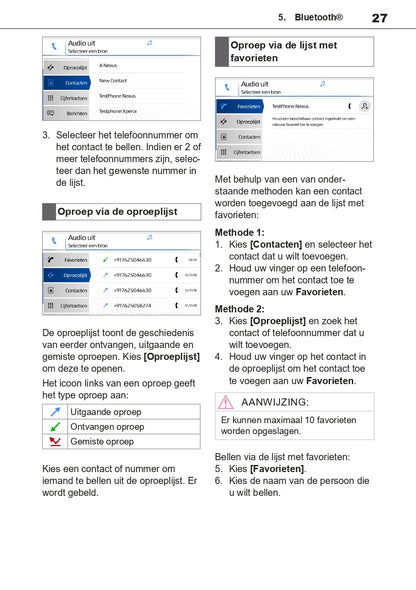 Toyota TAS500 Infotainment Manual | Dutch