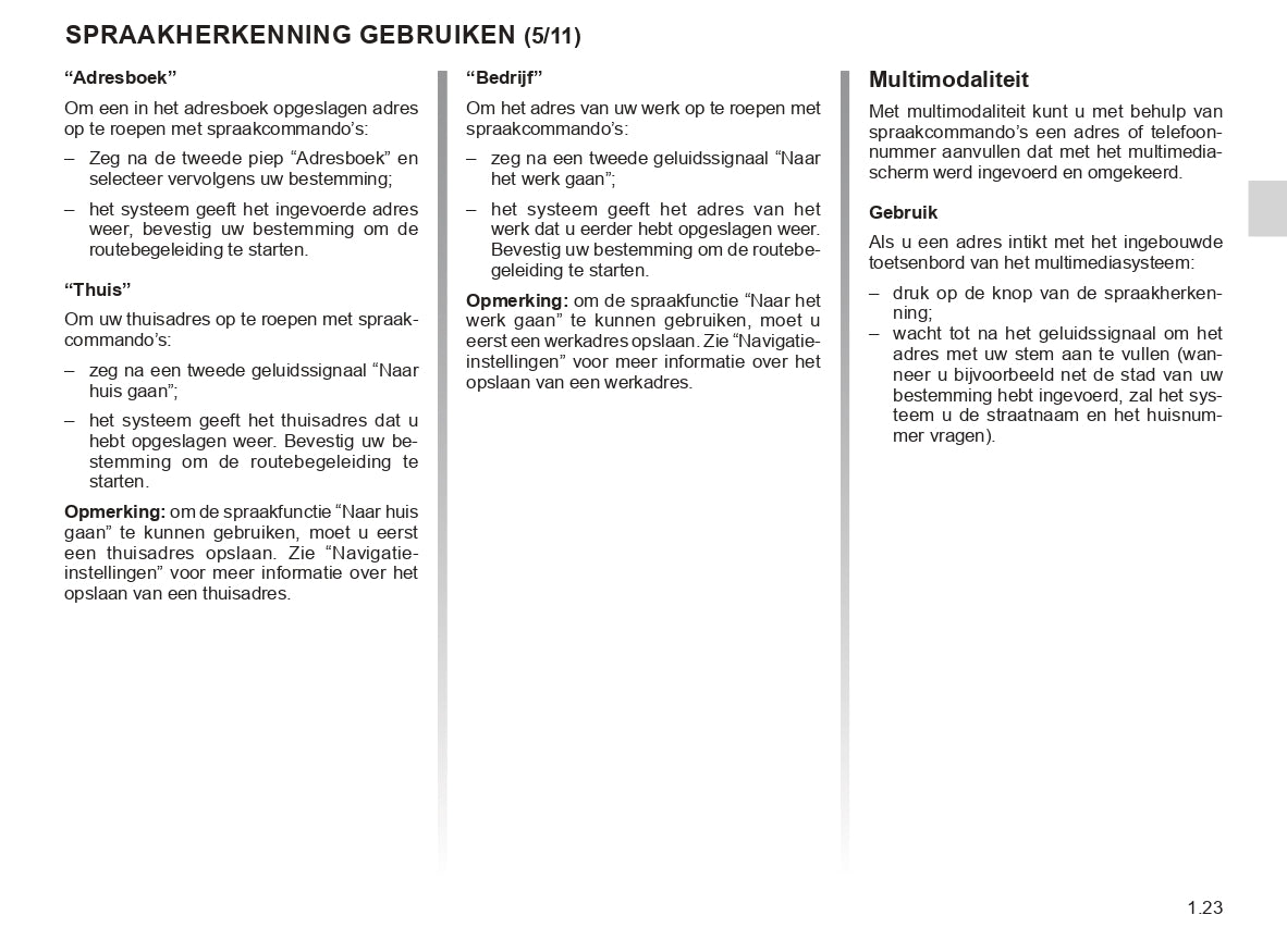 Renault R-Link 2 Infotainment Manual | Dutch