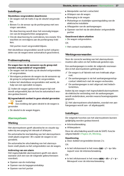 2020-2021 Skoda Karoq Owner's Manual | Dutch