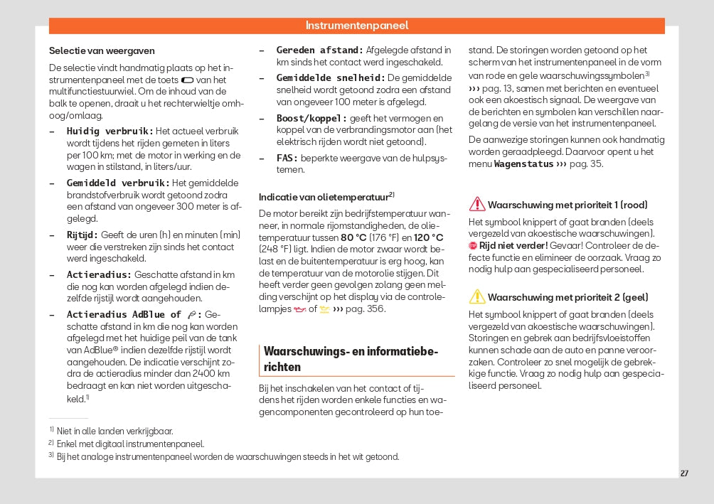 2023 Seat Leon/Leon Sportstourer Owner's Manual | Dutch