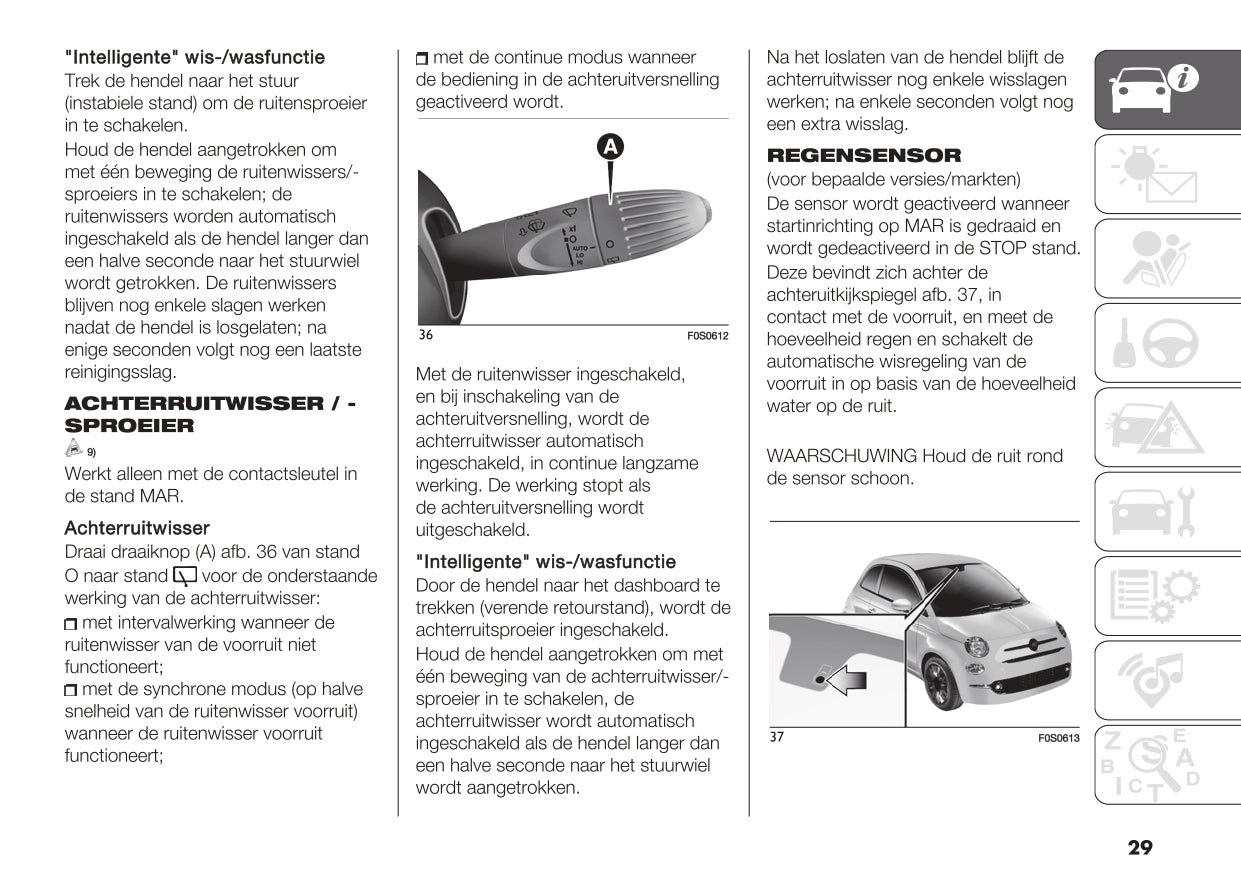 2023 Fiat 500/500C Owner's Manual | Dutch