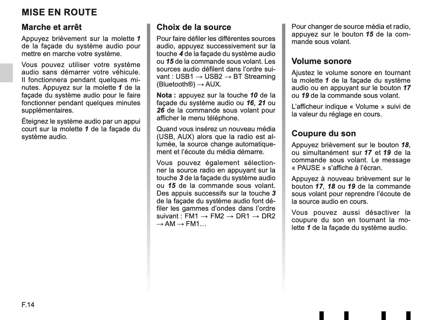 Renault Radio-Connect R-Go-2 Guide d'utilisation