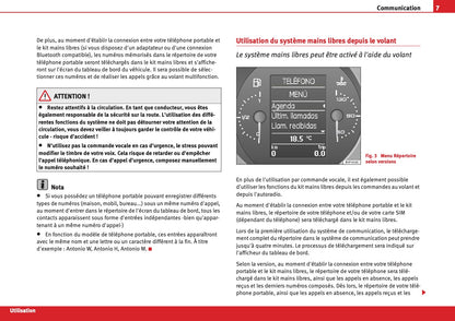 Seat Système de Communication Guide d’instructions