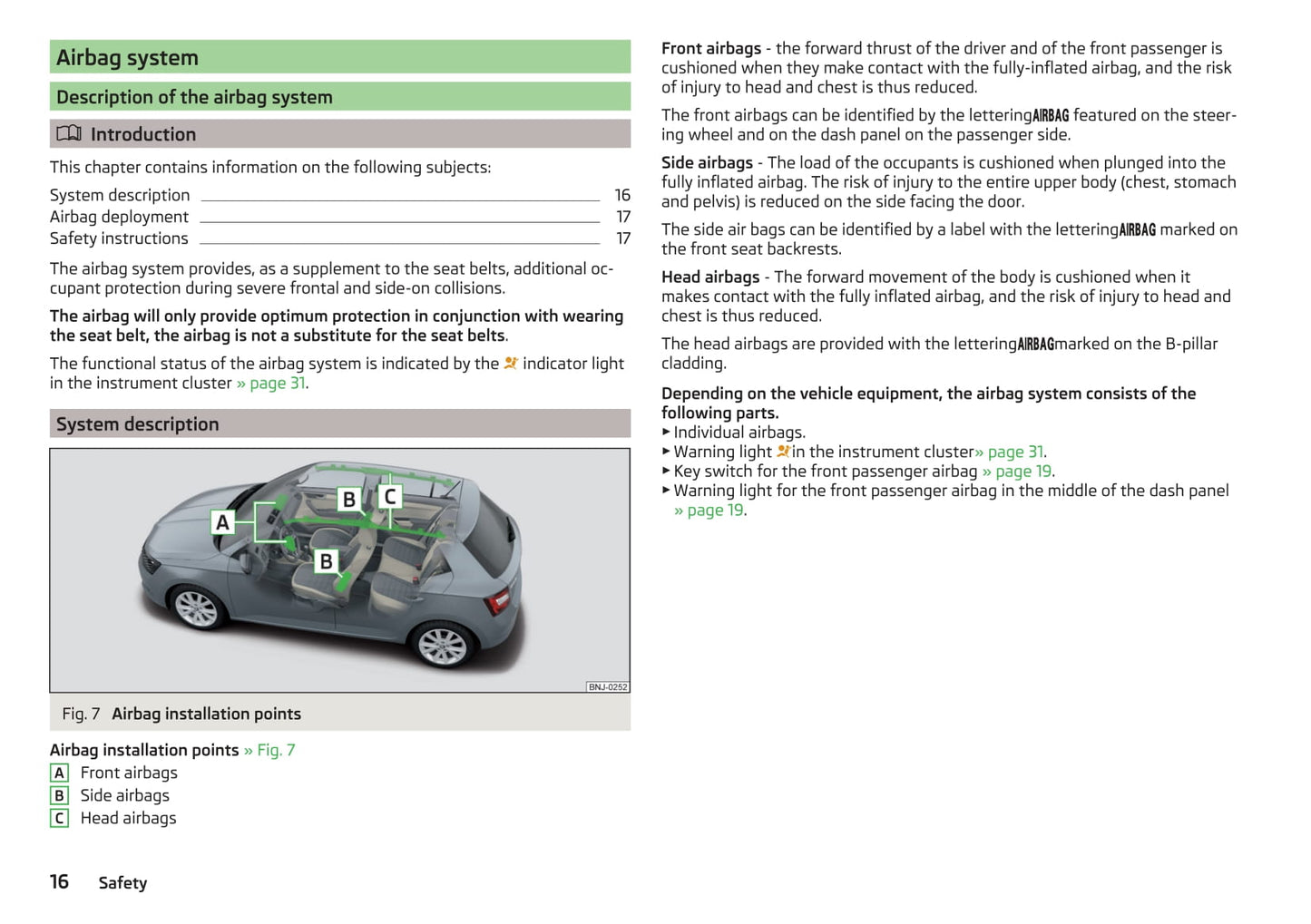 2015-2018 Skoda Fabia Bedienungsanleitung | Englisch