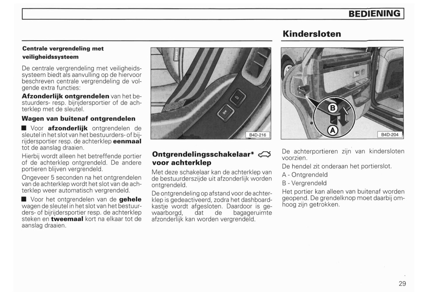 1994-2002 Audi A8/S8 Bedienungsanleitung | Niederländisch