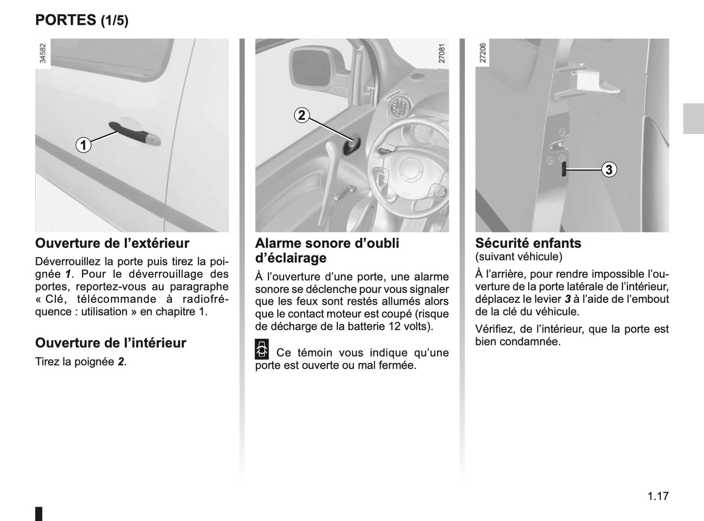 2011-2012 Renault Kangoo Z.E. Owner's Manual | French