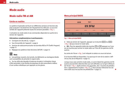 Seat Sound System 2.0 Guide d’instructions