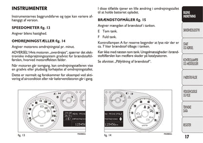 2012-2013 Fiat Punto Bedienungsanleitung | Dansk