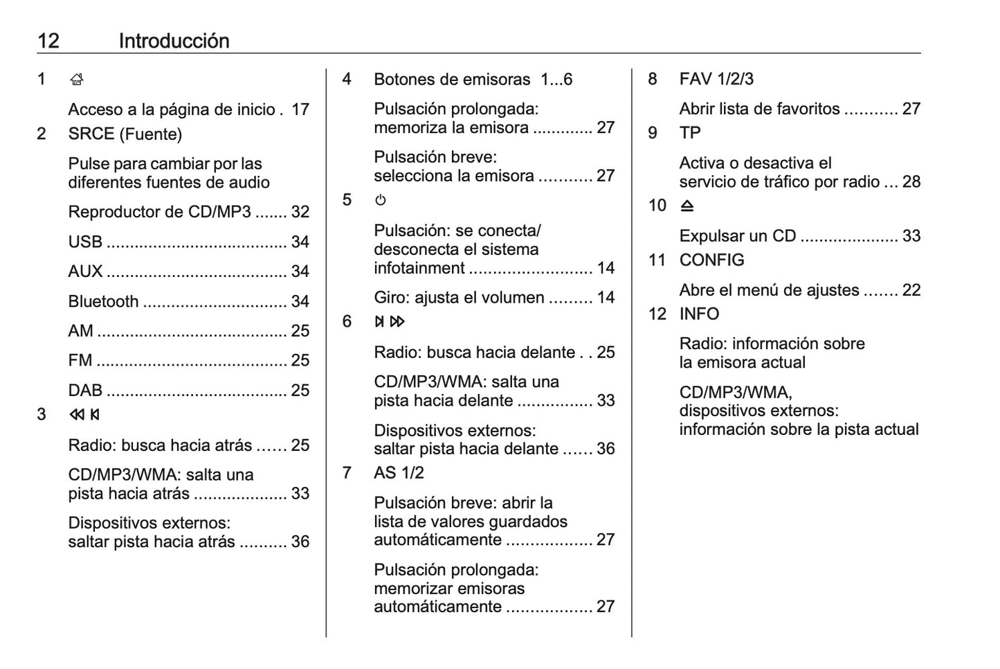 Opel Meriva Manual de infoentretenimiento 2014 - 2017