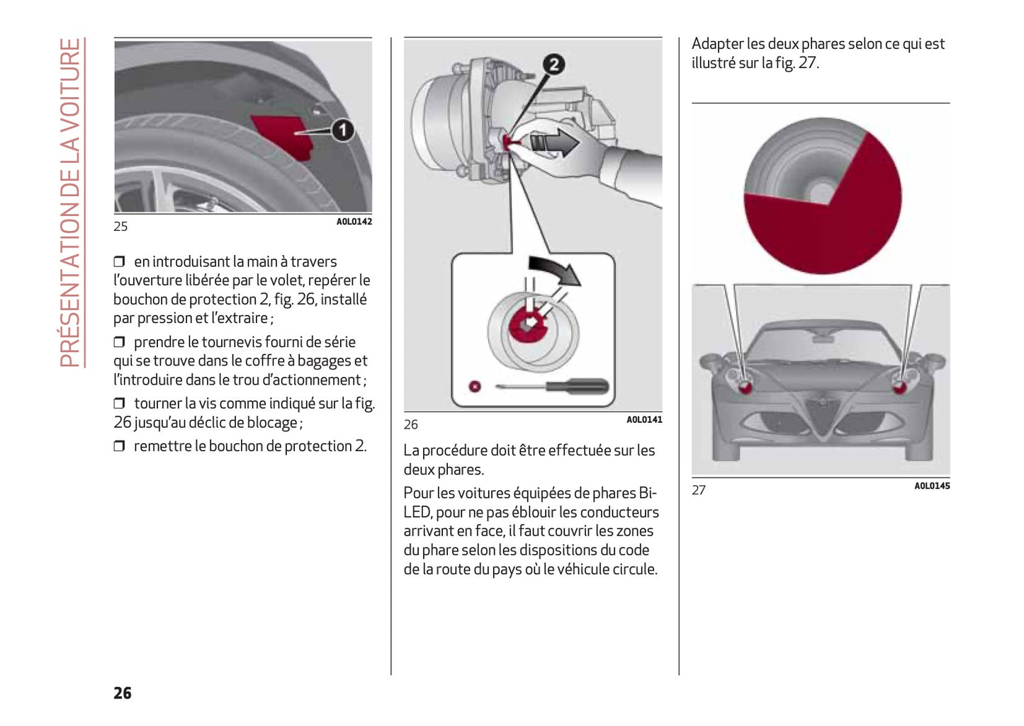 2016-2020 Alfa Romeo Giulia Bedienungsanleitung | Französisch