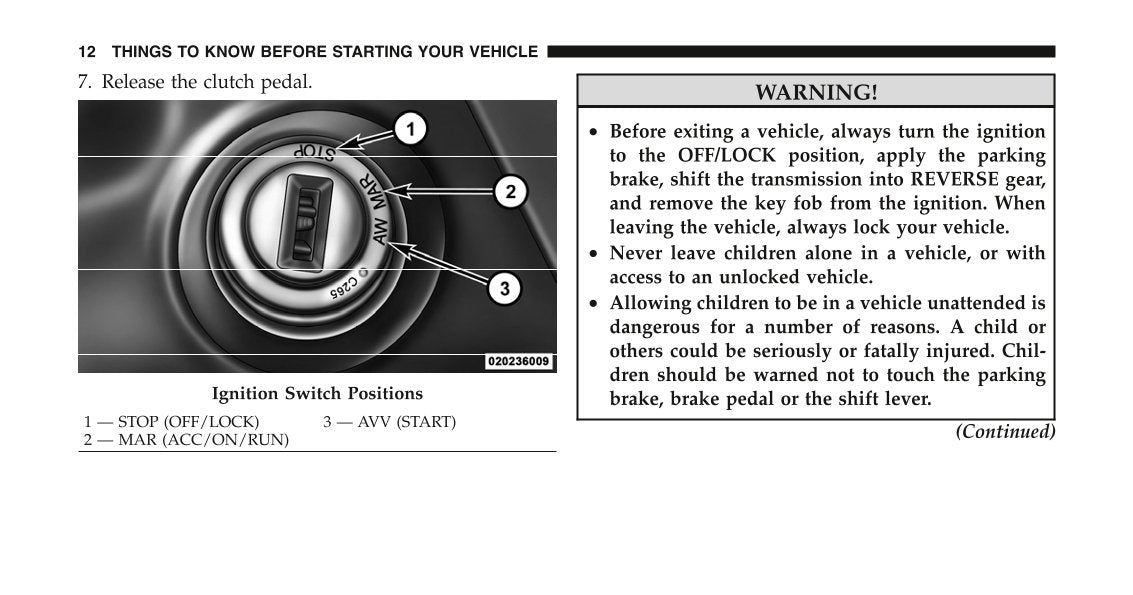 2012 Fiat 500 Abarth Owner's Manual | English