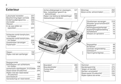 2001-2005 Saab 9-5 Owner's Manual | Dutch