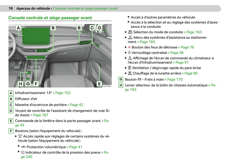 2020-2021 Skoda Enyaq iV Owner's Manual | French