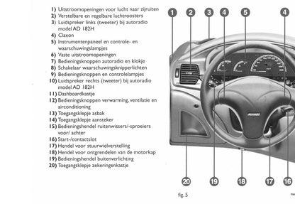 1998-1999 Fiat Bravo Owner's Manual | Dutch