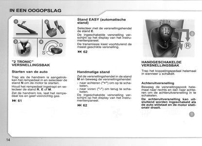 2007-2008 Peugeot 107 Bedienungsanleitung | Niederländisch