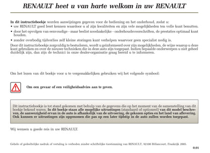 2005-2006 Renault Clio Owner's Manual | Dutch